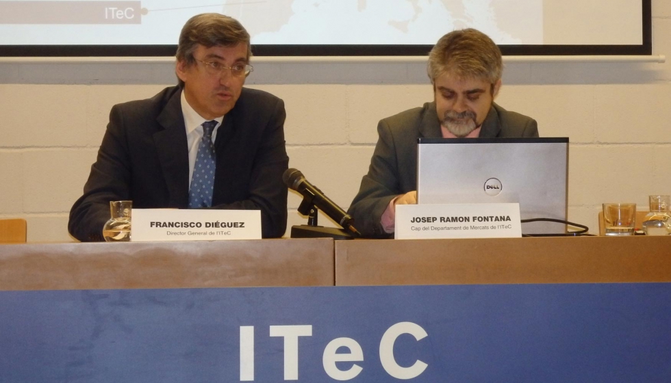 Francisco Diguez y Josep Ramon Fontana, director general y jefe del departamento de Mercados del Itec, respectivamente...