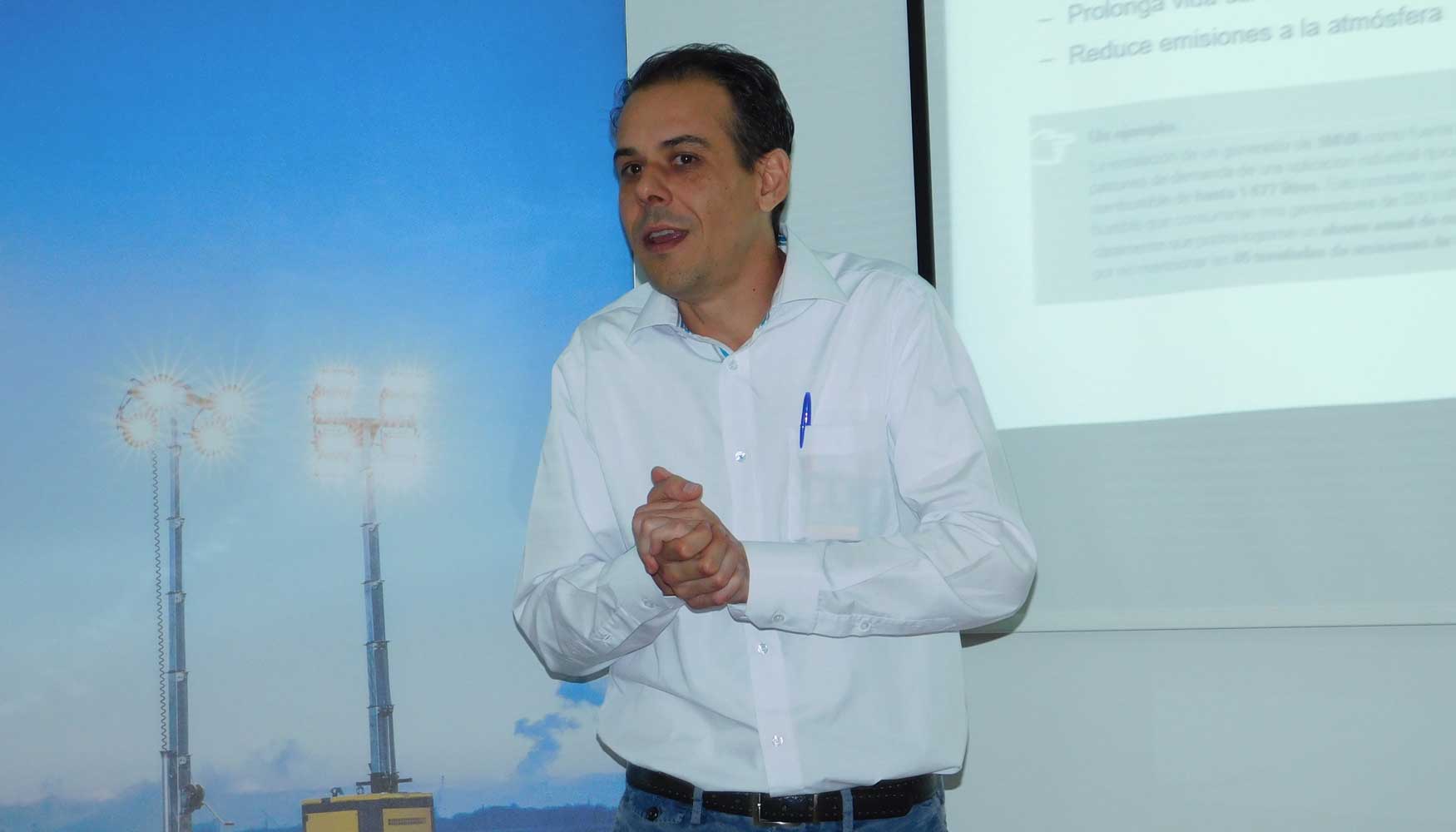 Rodrigo Snchez, responsable de Grupos Electrgenos y Torres de Iluminacin en Atlas Copco SAE