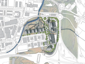 Plano de situaci�n del nuevo parque empresarial