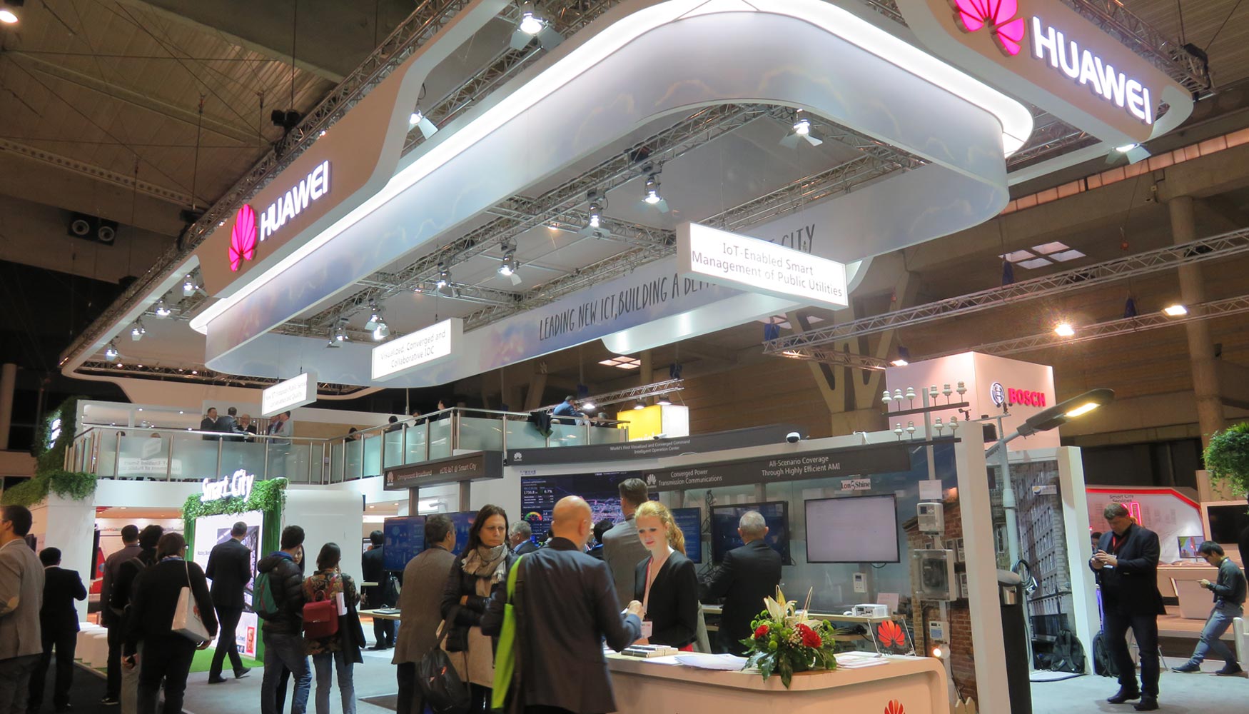 Stand de Huawei en el Smart City Expo World Congress