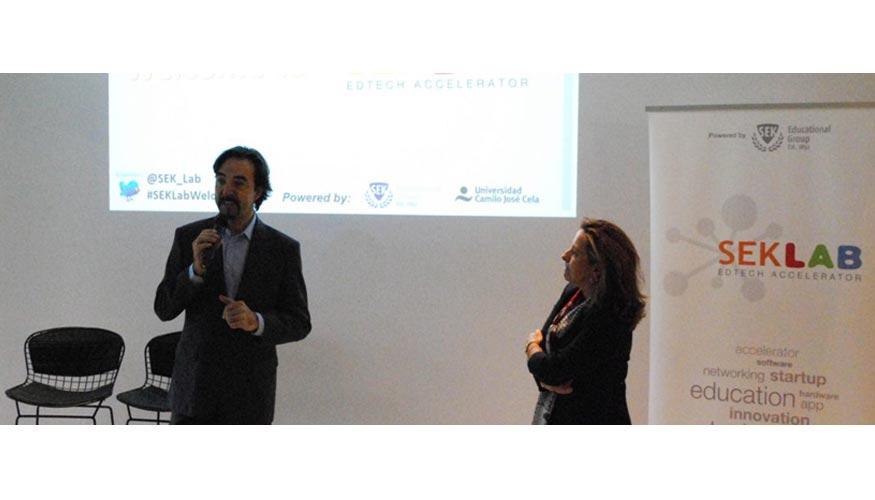Flix Lpez y Nieves Segovia, director y presidenta de la Institucin Educativa SEK