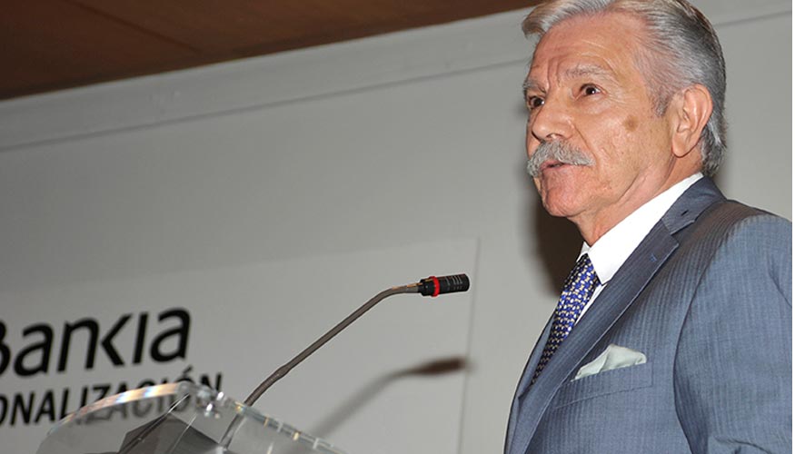 Iaki Garmendia Ajuria, presidente de Ega Master, recogi el Premio Bankia Acocex