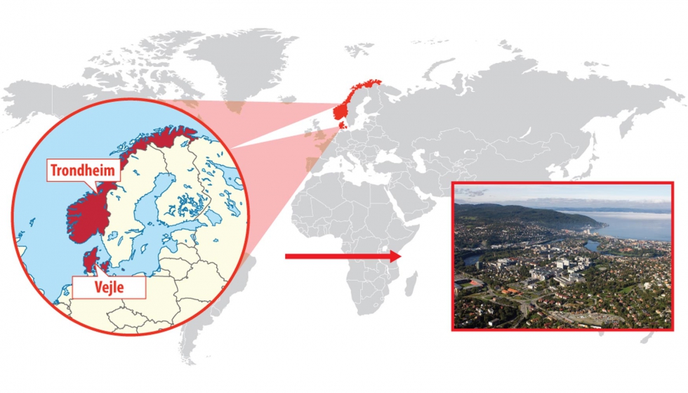 Trondheim (Noruega) y Velje (Dinamarca). Fotografa: Erik Brseth, de NTNU