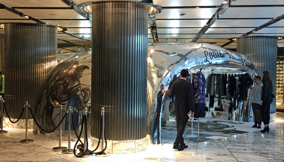 La primera tienda temporal impresa en 3D del mundo para Louis Vuitton con impresin en 3D de Massivit