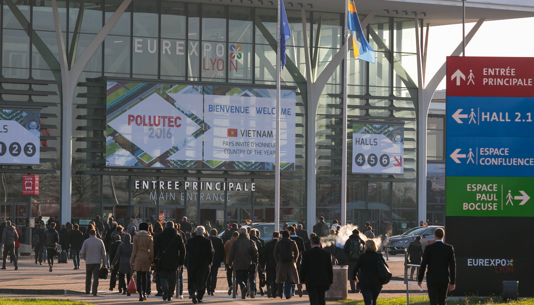 Entrada principal a Pollutec 2016