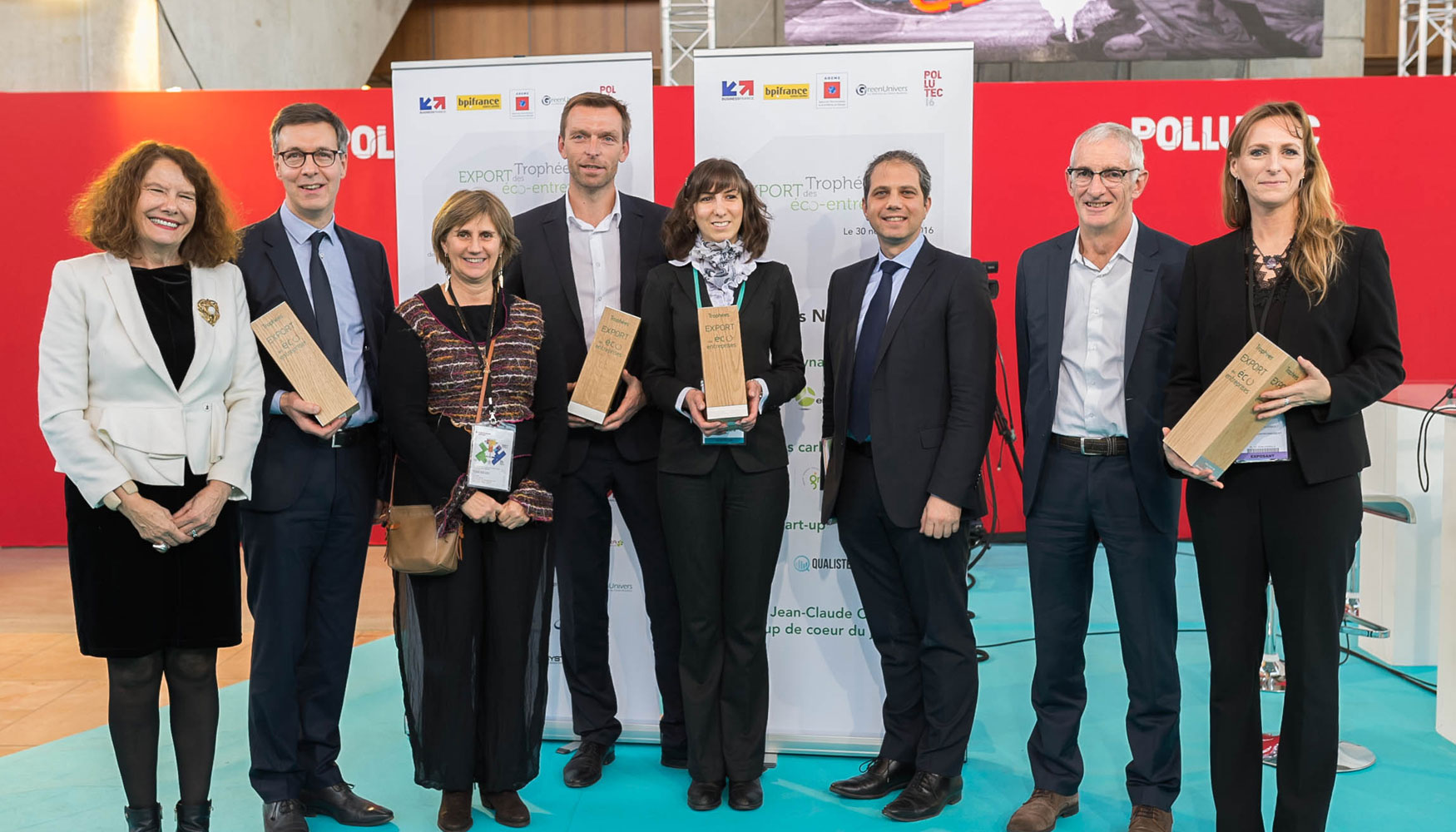 Galardonados en los Premios a la Exportacin por parte de Eco-empresas (Pollutec 2016)