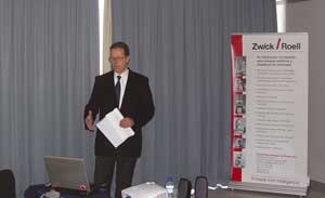 Jan Stefan Roell, director general de Zwick Roell, durante su intervencin