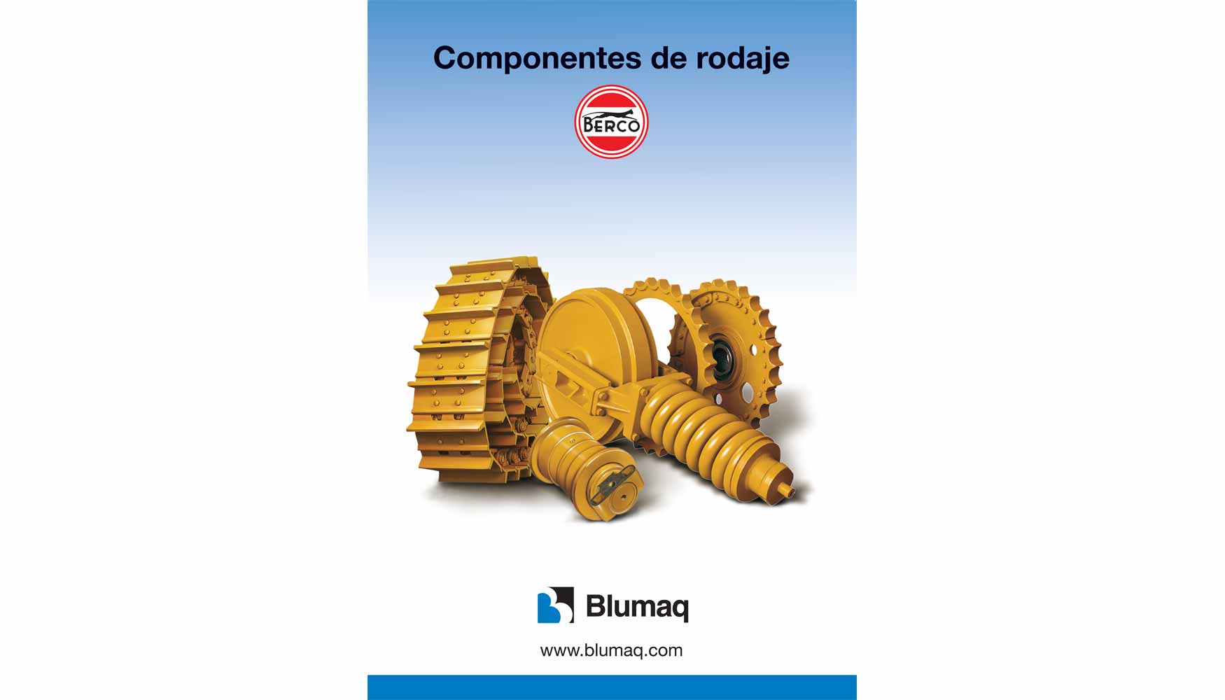 Portada del nuevo catlogo de Blumaq con los productos Berco