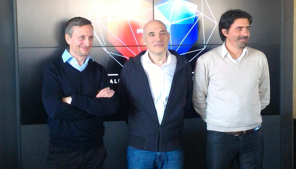 De izquierda a derecha, Paolo Roatta, Alessandro Tenderini y Andrea Piazzetta