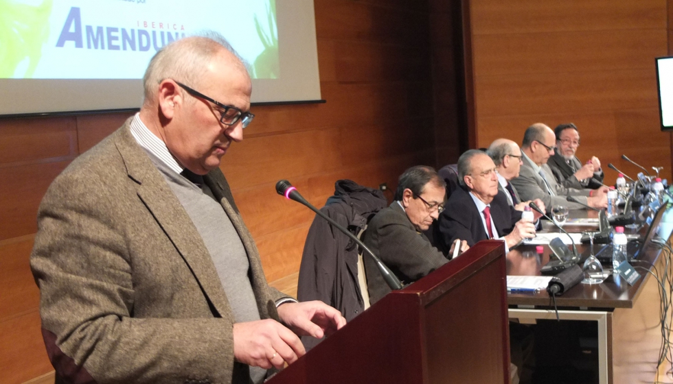 Manuel Parras, presidente del Consejo Econmico y Social de la provincia de Jan y encargado de presentar el acto...