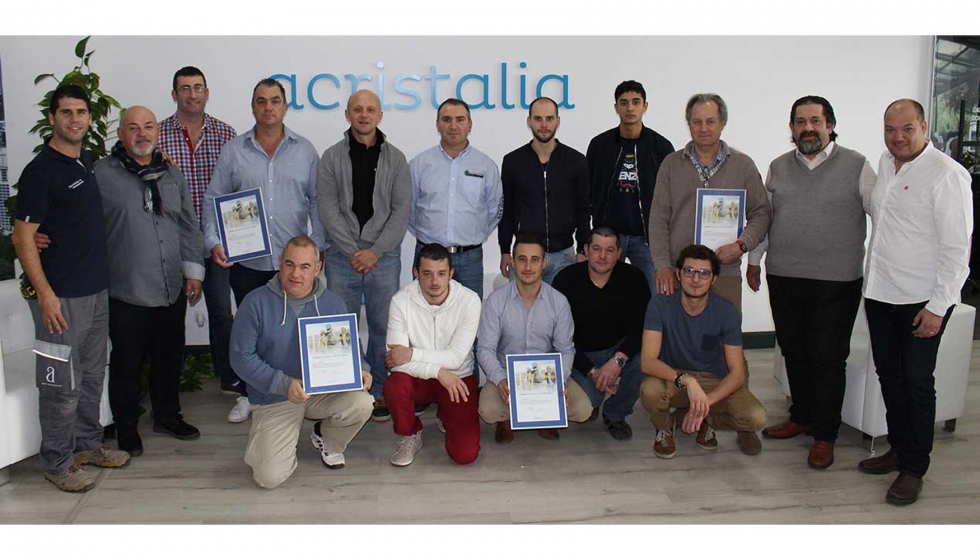 Participantes del curso de Acristalia en Mlaga