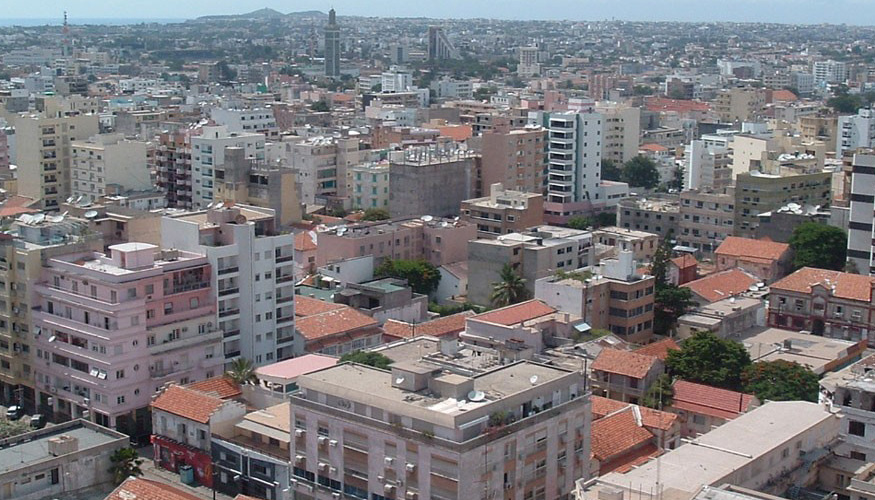 Vista area de Dakar