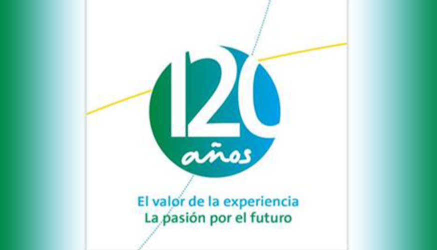Anagrama y lema conmemorativos del 120 Aniversario de la creacin de Carburos Metlicos