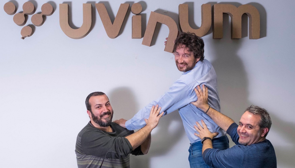 Albert Lpez, Albert Garca y Nico Bour, fundadores de Uvinum