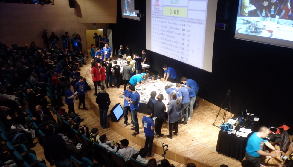El torneo clasificatorio de la First Lego League reuni en Barcelona a ms de 600 participantes