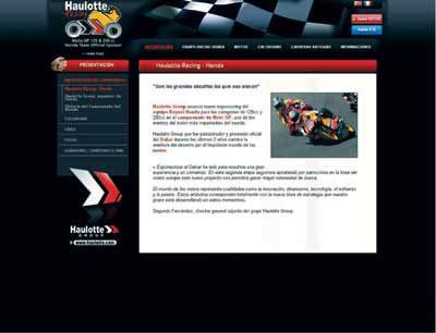 Web de Haulotte Racing