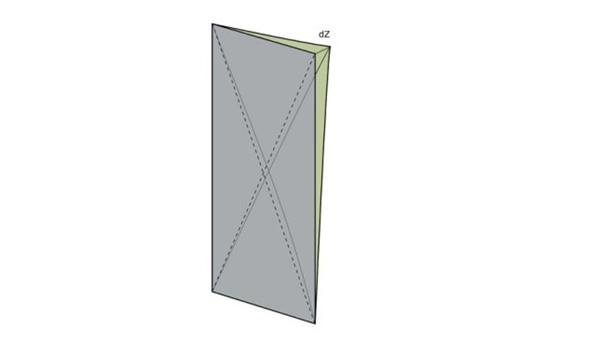 Fig.10. Geometra con el vidrio curvado en fro