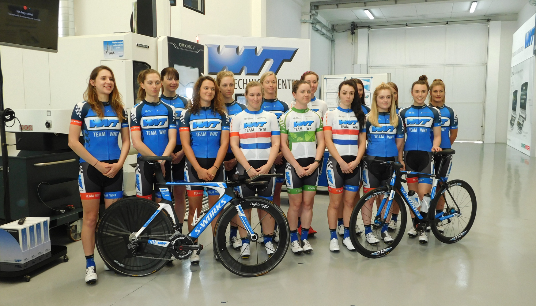 Integrantes del equipo ciclista femenino WNT Pro Cycling