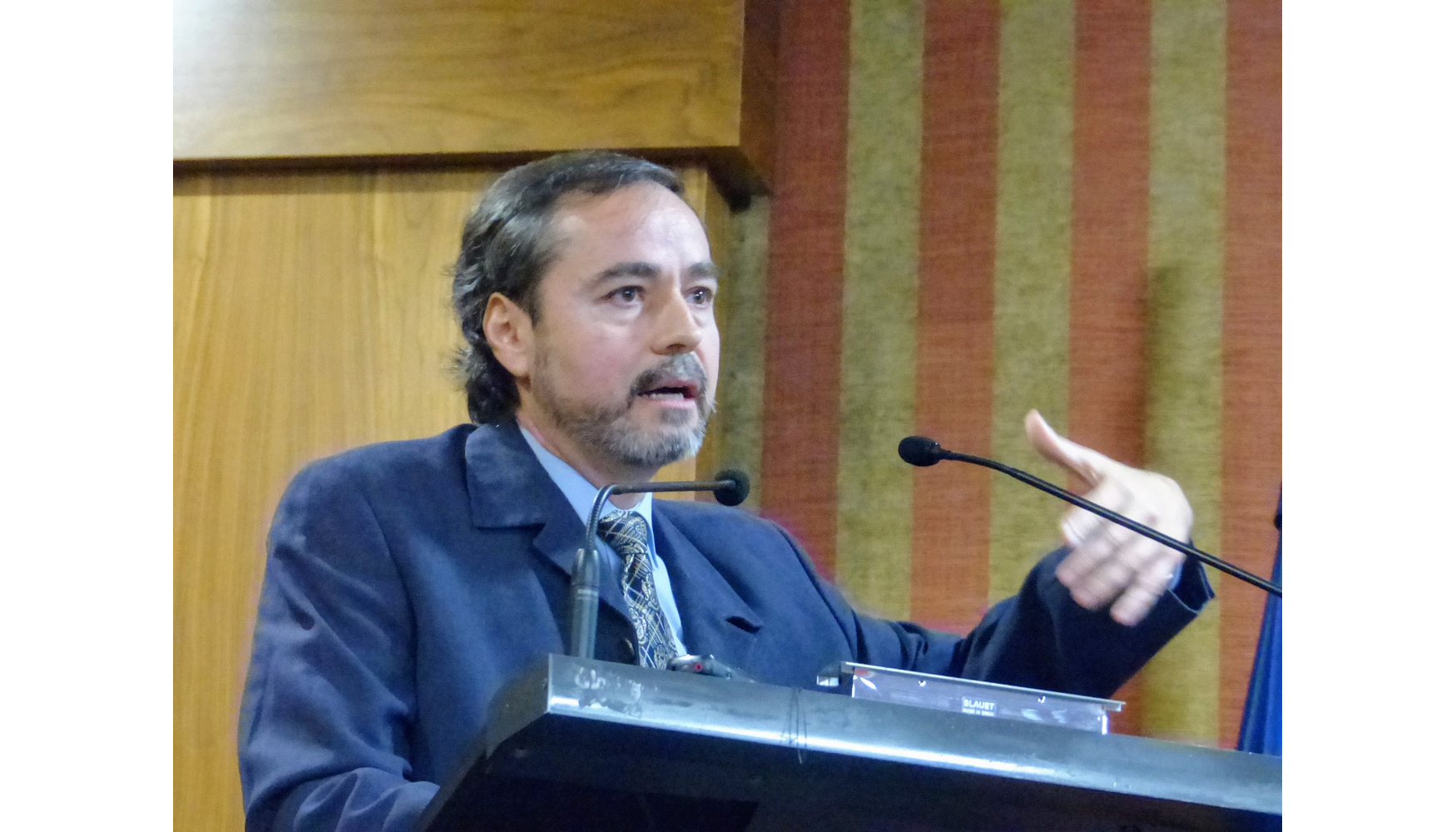 Javier Gonzlez Gallego, licenciado en CC Geolgicas (Cedex), expuso las soluciones adoptadas y las modelizaciones realizadas...