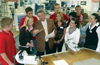 El programa en curso de formacin Fischer para aprendices incluye visitas a las filiales de todo el mundo e intercambios de aprendices con otras...