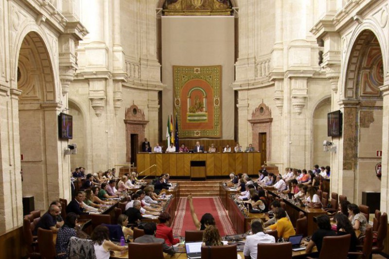 Imagen del Pleno del Parlamento andaluz celebrado el pasado 7 de julio