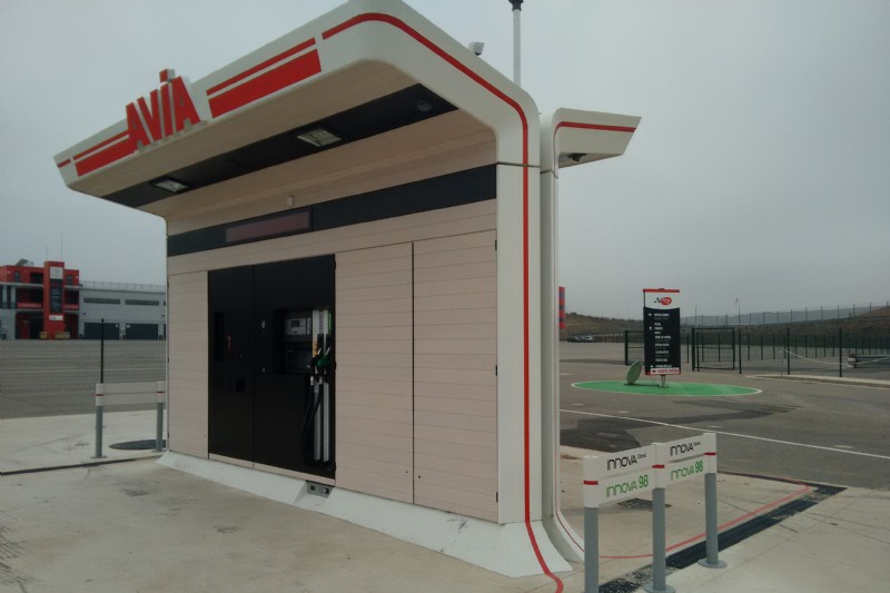 El terminal de la gasolinera es una unidad del modelo Octan Pos de Alvic 
