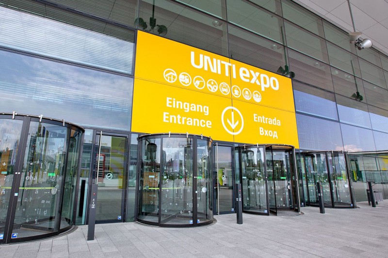 Imagen de uno de los accesos a UNITI expo en su pasada edicin, celebrada en 2014