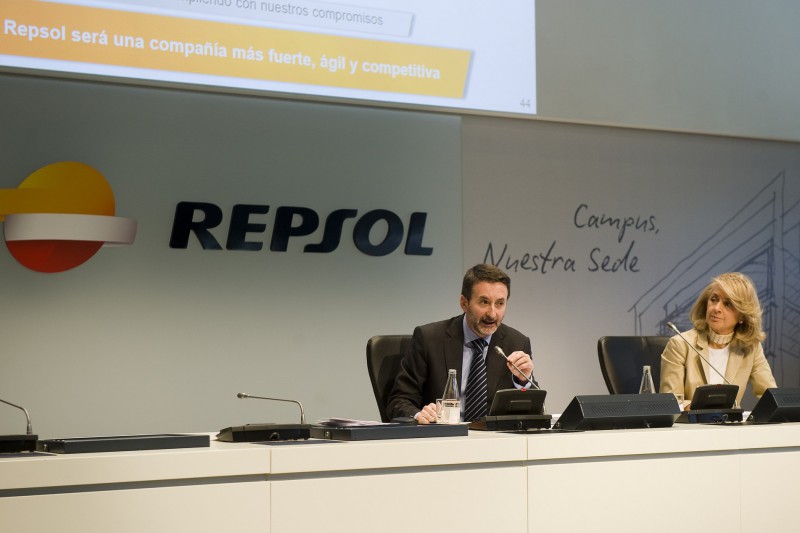 El consejero delegado de Repsol, Josu Jon Imaz, durante la presentacin, el pasado 15 de octubre, del Plan Estratgico 2016-2020...