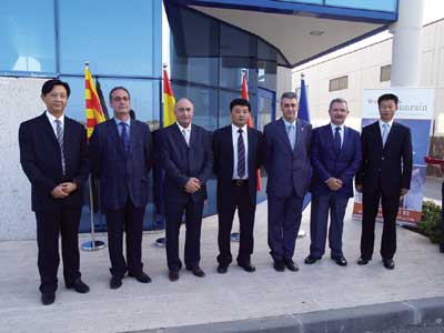 De izquierda a derecha, Guo Hai, Josep Soler, Manuel Nierola, Wang Jianhua, Joan Josep Duran, Joan Sabanza...
