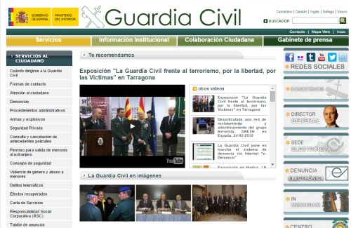 Web guardia civil