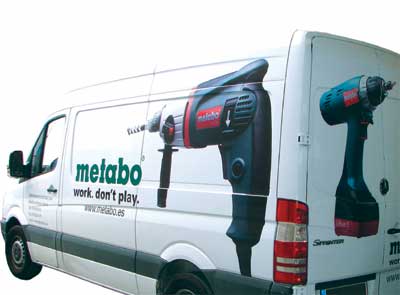 METABO has improved the fleet of vans of demonstrations