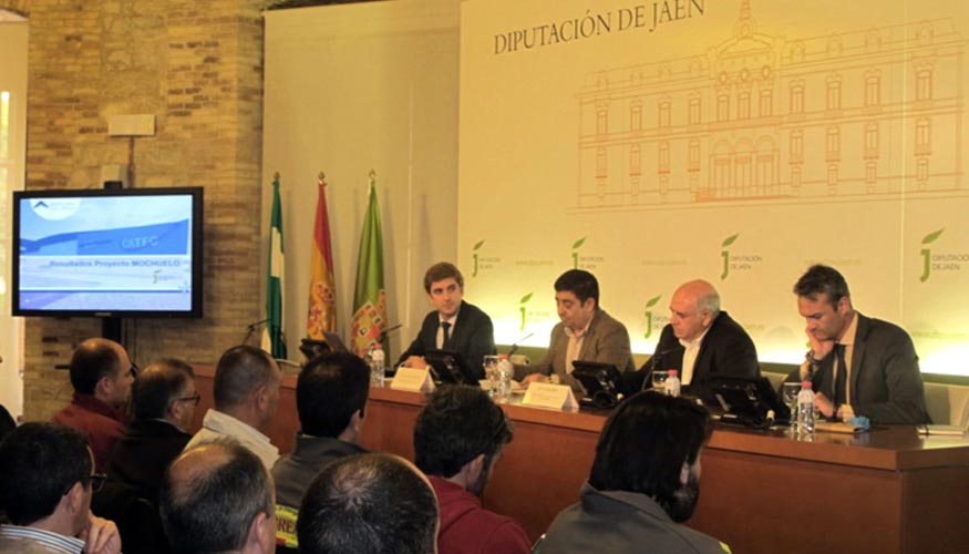 Imagen de la presentacin del proyecto Mochuelo en el acto celebrado en la Diputacin de Jan