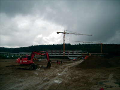 Aspecto de las obras de construccin de la nueva planta de Kramer en Alemania