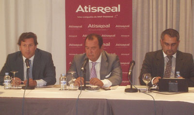 Alvaro Rojas, Marcial Bellido y Antonio Bonilla durante el acto de presentacin del informe
