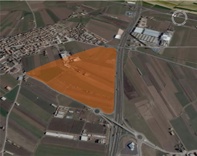 Vista a�rea de la zona en desarrollo