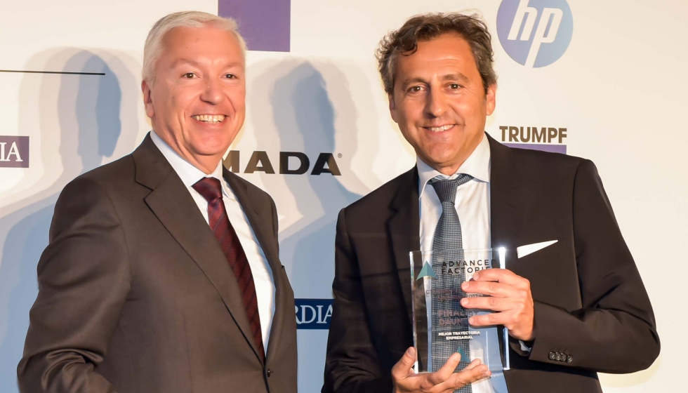 Daunert recibi el galardn Factories of the Future Awards a la trayectoria empresarial