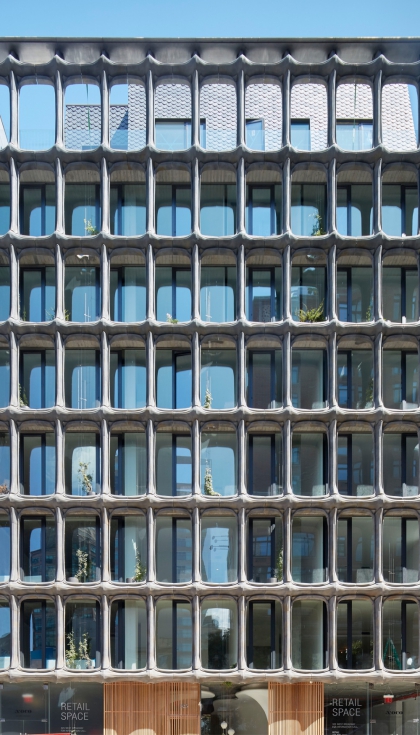 Fachada de Xoco 325, en el distrito de Soho, Nueva York. Foto: Bruce Damonte