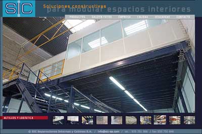 Galera fotogrfica de una de las secciones, en concreto interiorismo industrial: oficinas a uno o ms niveles