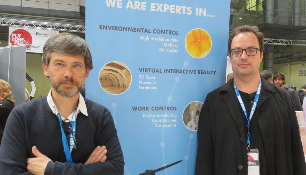 Los cofundadores de droneFutura, Mart Prat y Marc Viader