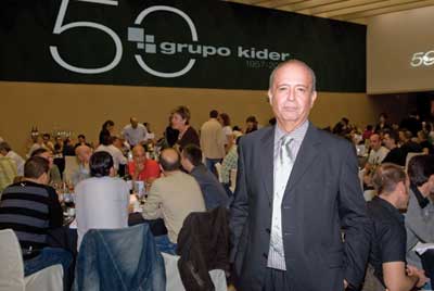Iaki Lecertua, consejero delegado de Kider, en la cena conmemorativa del 50 aniversario de Kider