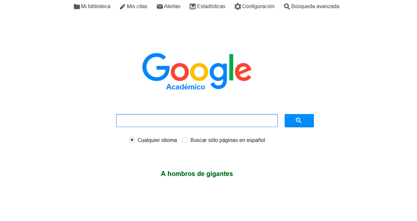 El buscador academico de Google permite encontrar documentos o resmenes de los mismos, buscar en varias fuentes al mismo tiempo...