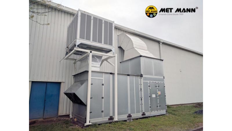En este ejemplo, se puede ver una reciente instalacin efectuada en la Repblica Checa de una unidad de tratamiento del aire de 50.000 m3/h...