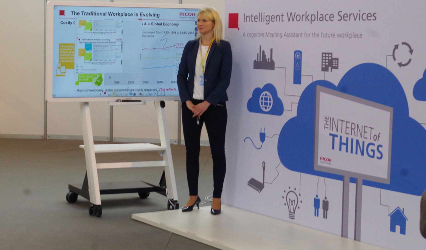 Ricoh ha mostrado por primera vez en Espaa sus pizarras cognitivas con tecnologa inteligente IBM Watson