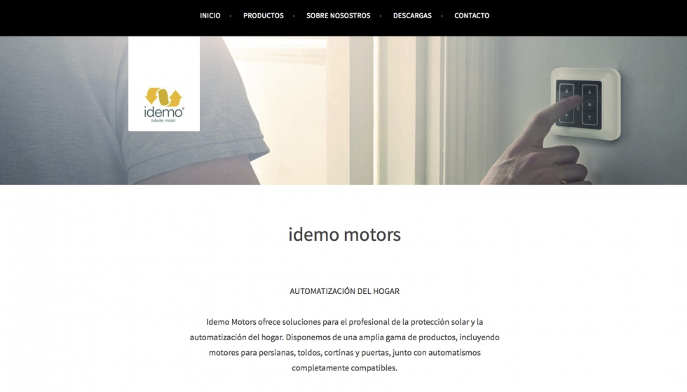 Imagen de la nueva web de Idemo Motors