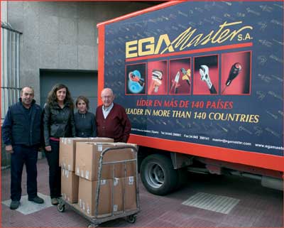 EGA Master has donated a lot of tools valued at 26,000 euros to the service of solidarity St...