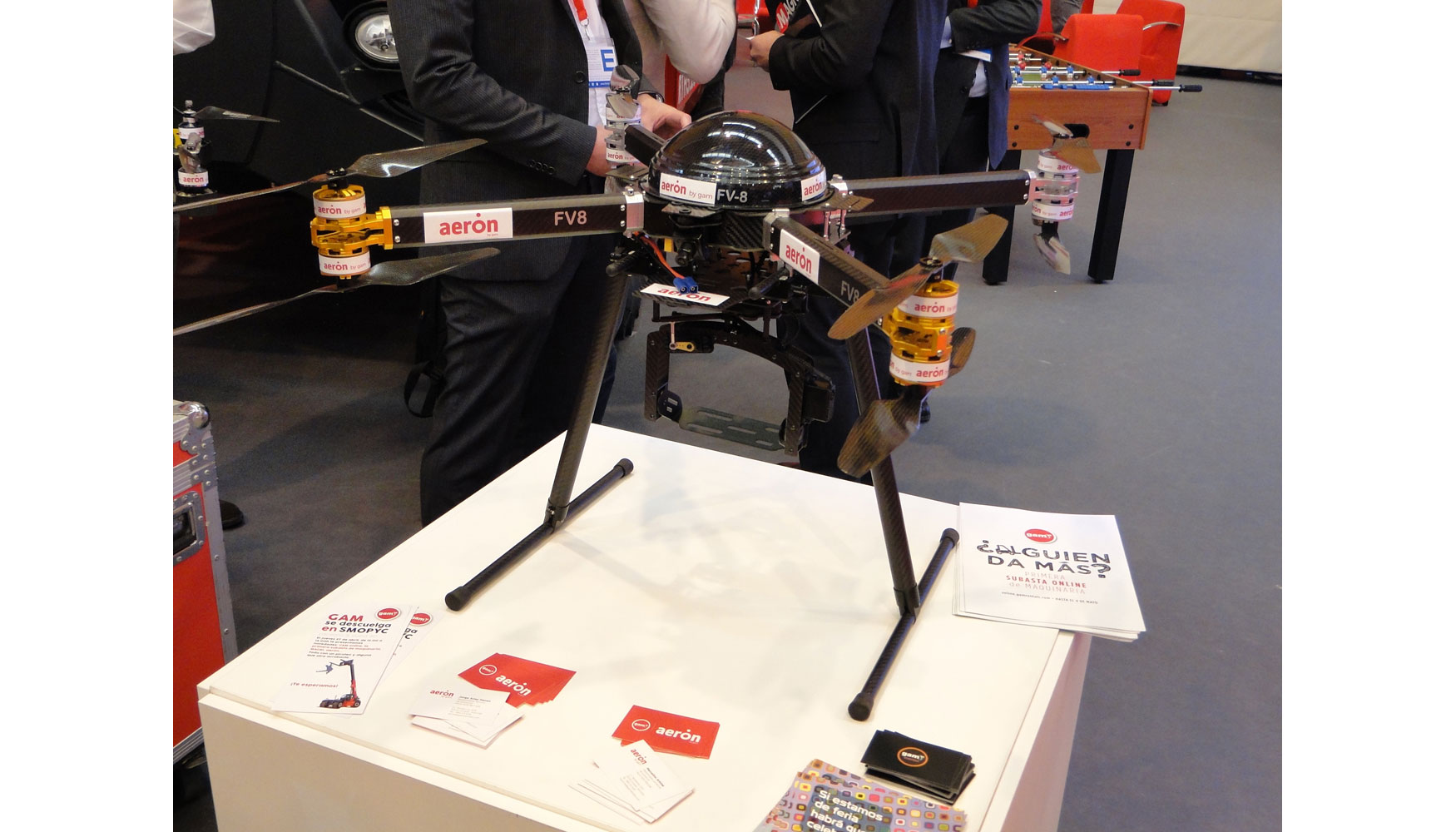 Uno de los drones mostrados por Aern by GAM en su stand de Smopyc