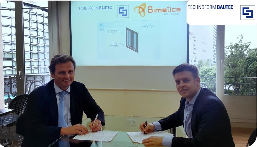 Firma del acuerdo entre Technoform Bautec y Bimetica