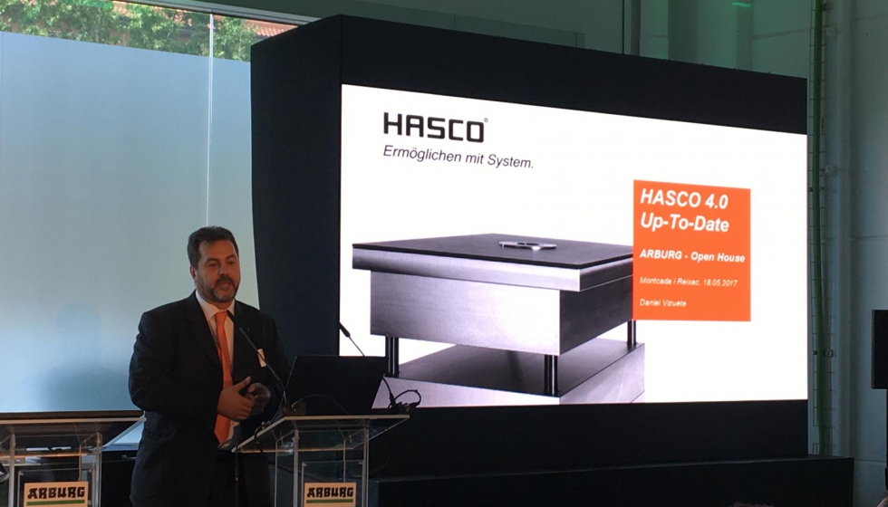 Daniel Vizuete, gerente de Hasco Ibrica bas su intervencin Hasco 4.0. Up-to-date