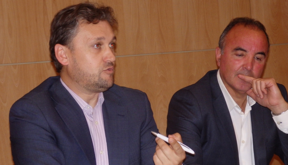 Javier Saiz, a la izquierda, director comercial nacional, junto a aJoan Boladeras, director de operaciones de RUBI Germans Boada...