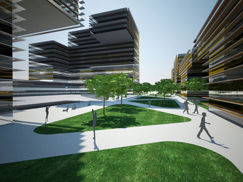 Infograf�a del proyecto de Coperfil Inmobiliaria